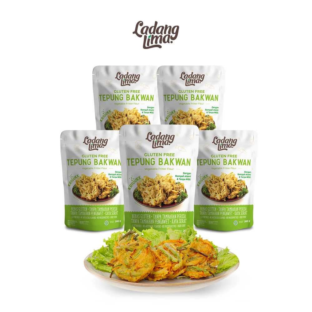 5 pcs - Tepung Bakwan Ladang Lima 200g
