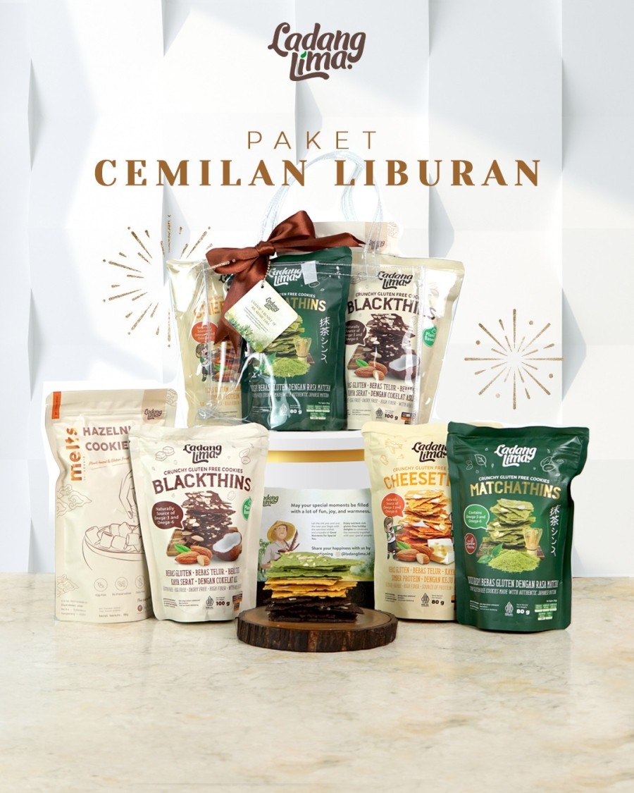 Paket Cemilan Liburan - Snack Cookies Gluten Free Ladang Lima