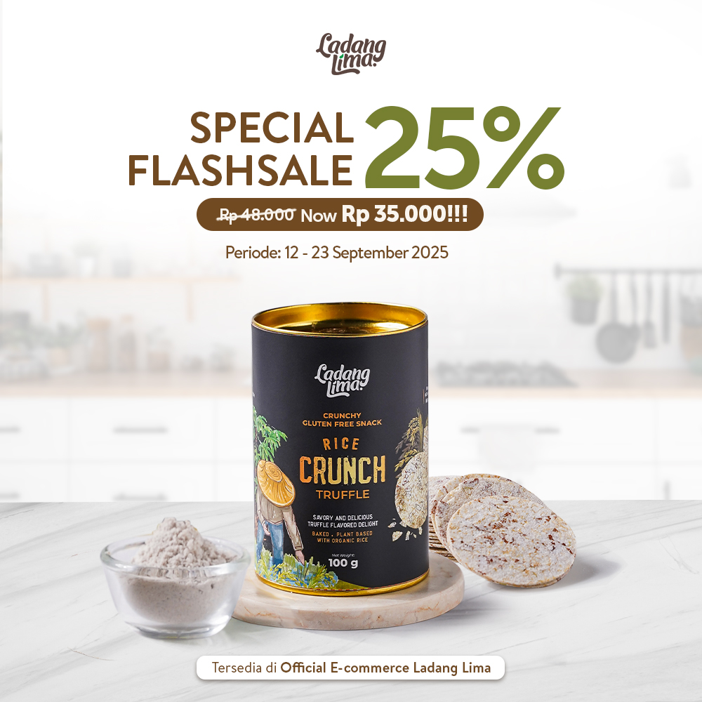 Rice Crunch TRUFFLE - Premium Crunchy Gluten Free Snack Ladang Lima
