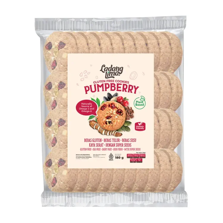 Pumpberry 500gr - Snack Cookies Gluten Free Ladang Lima