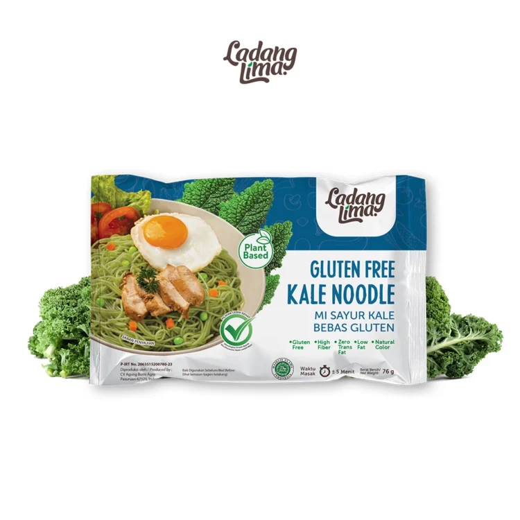 Kale Noodle 76g Mie Sayur Ladang Lima