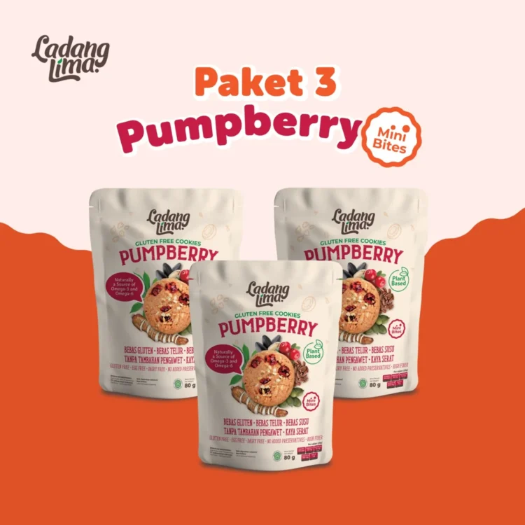 3 pcs - Pumpberry Mini Bites Ladang Lima