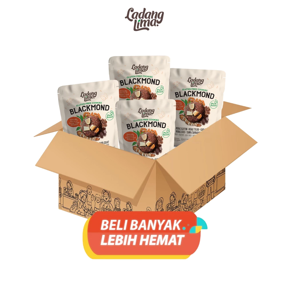 1 Karton - Blackmond 180gr Cookies Ladang Lima