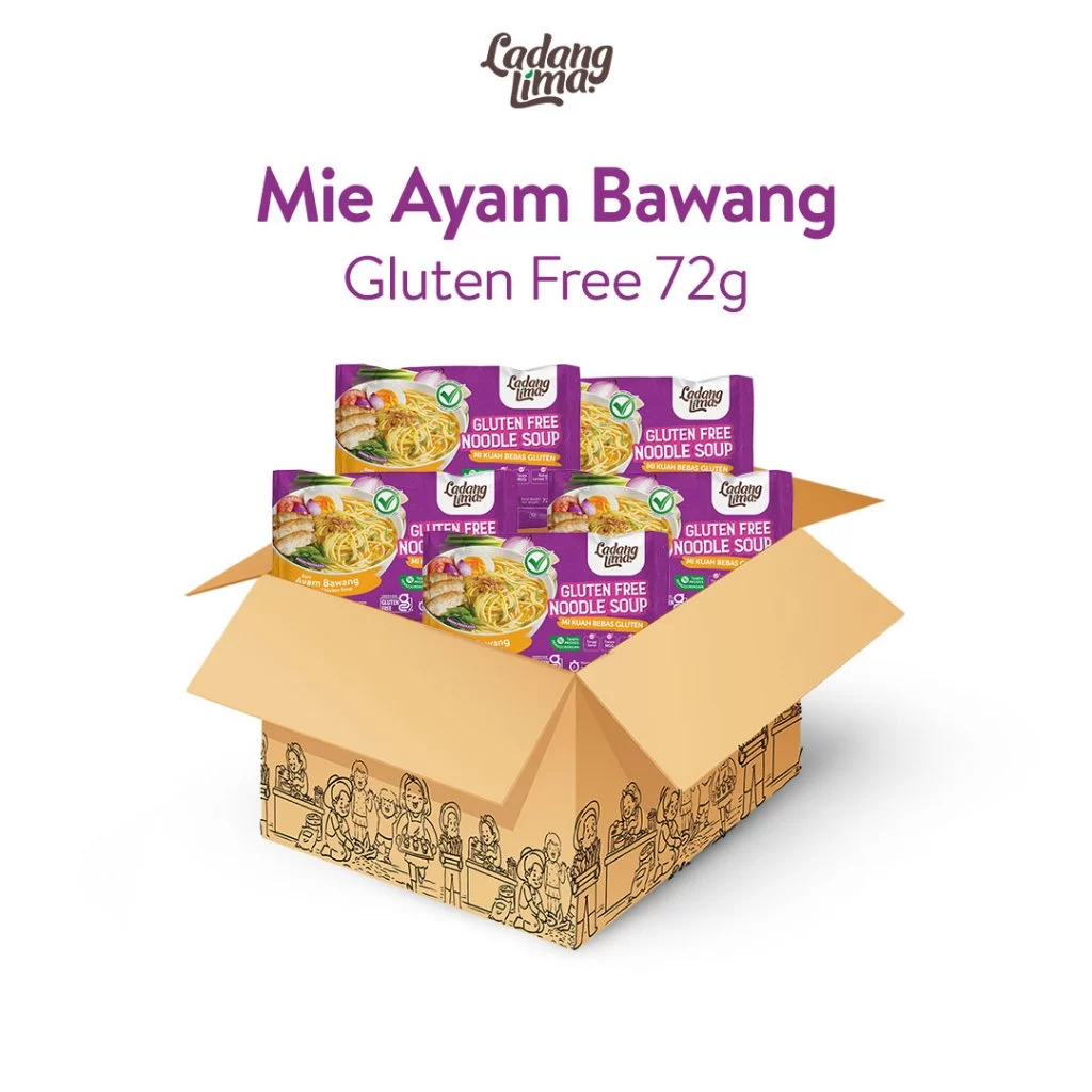 1 Karton - Mie Rasa Ayam Bawang - Mie Gluten Free Ladang Lima