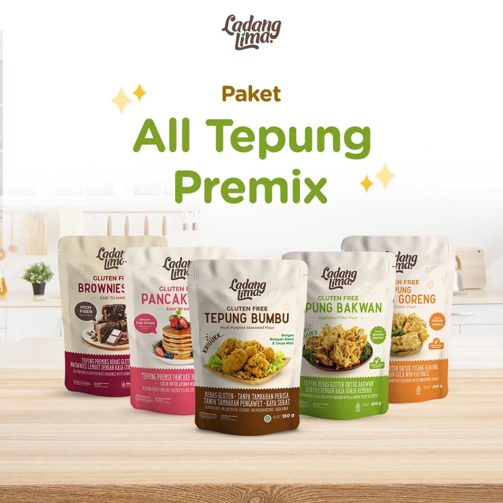 Paket All Tepung Premix Ladang Lima - Gluten Free Flour