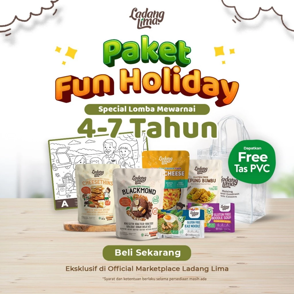 Paket Fun Holiday - Camilan Ladang Lima - Gluten Free Healthy Food