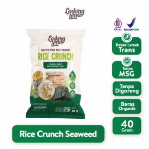 Rice Crunch Seaweed 40gr Gluten Free Ladang Lima