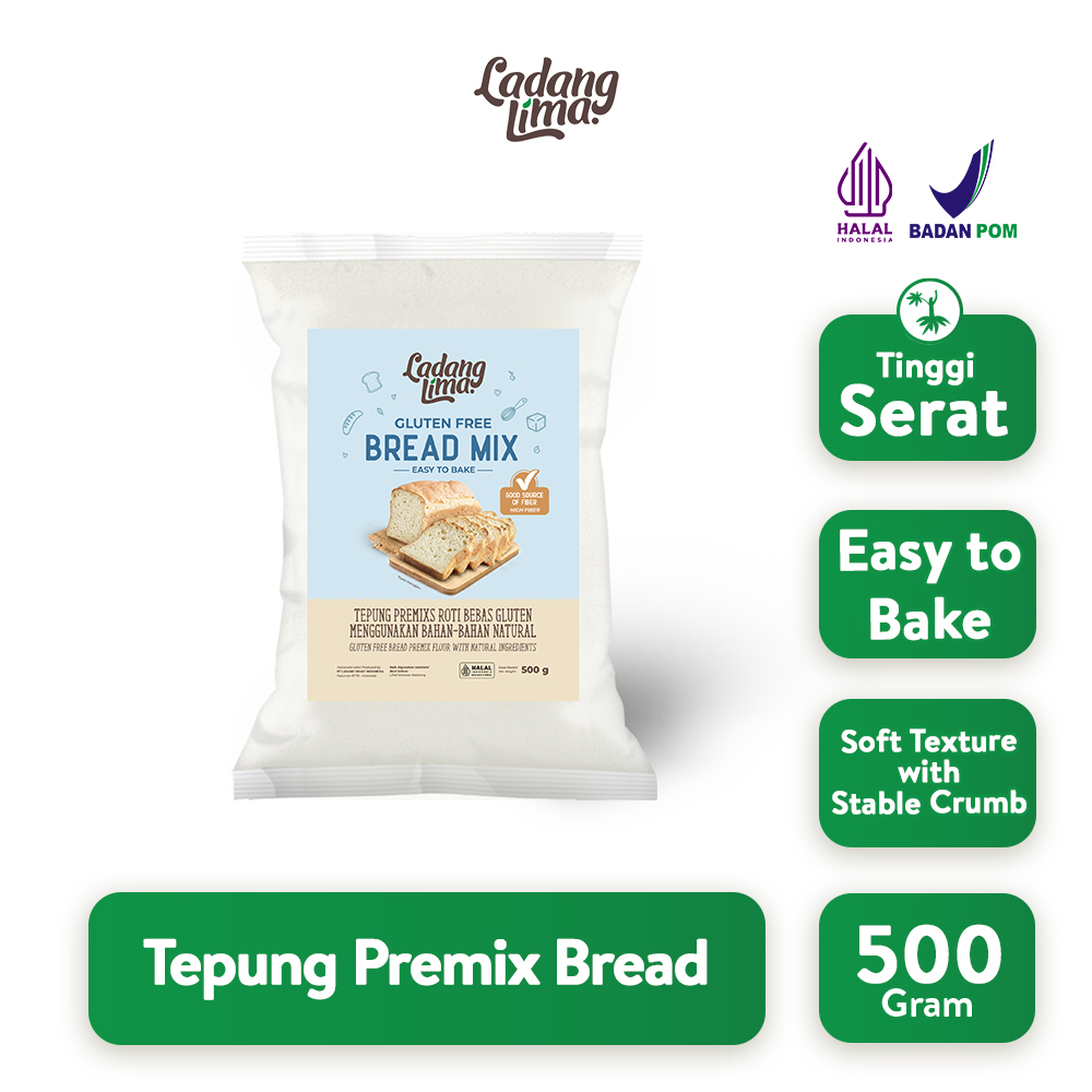 Tepung Premix Bread 500gr - Gluten Free Ladang Lima