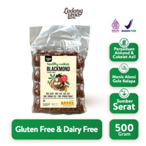 Blackmond 500gr - Cookies Snack Cokelat Almond Gluten Free With Protein Ladang Lima
